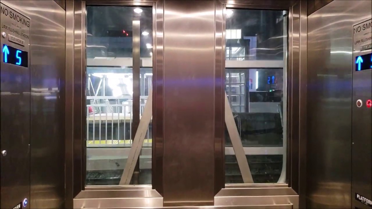 Scenic Generic Hydraulic Elevator (B) @Flushing LIRR Station, Flushing, NY
