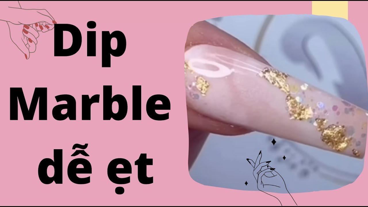 Cách làm Dip Marble dễ ẹt và đẹp lung linh