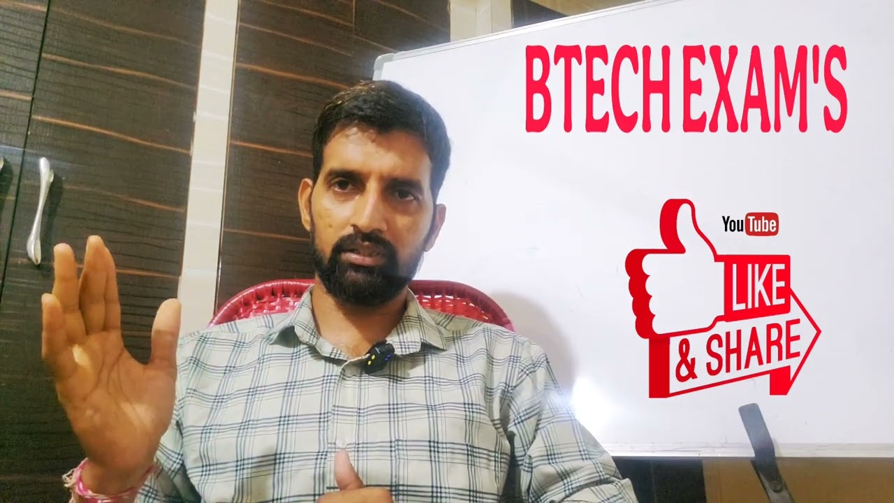 BTech Exam's pattern @telangana