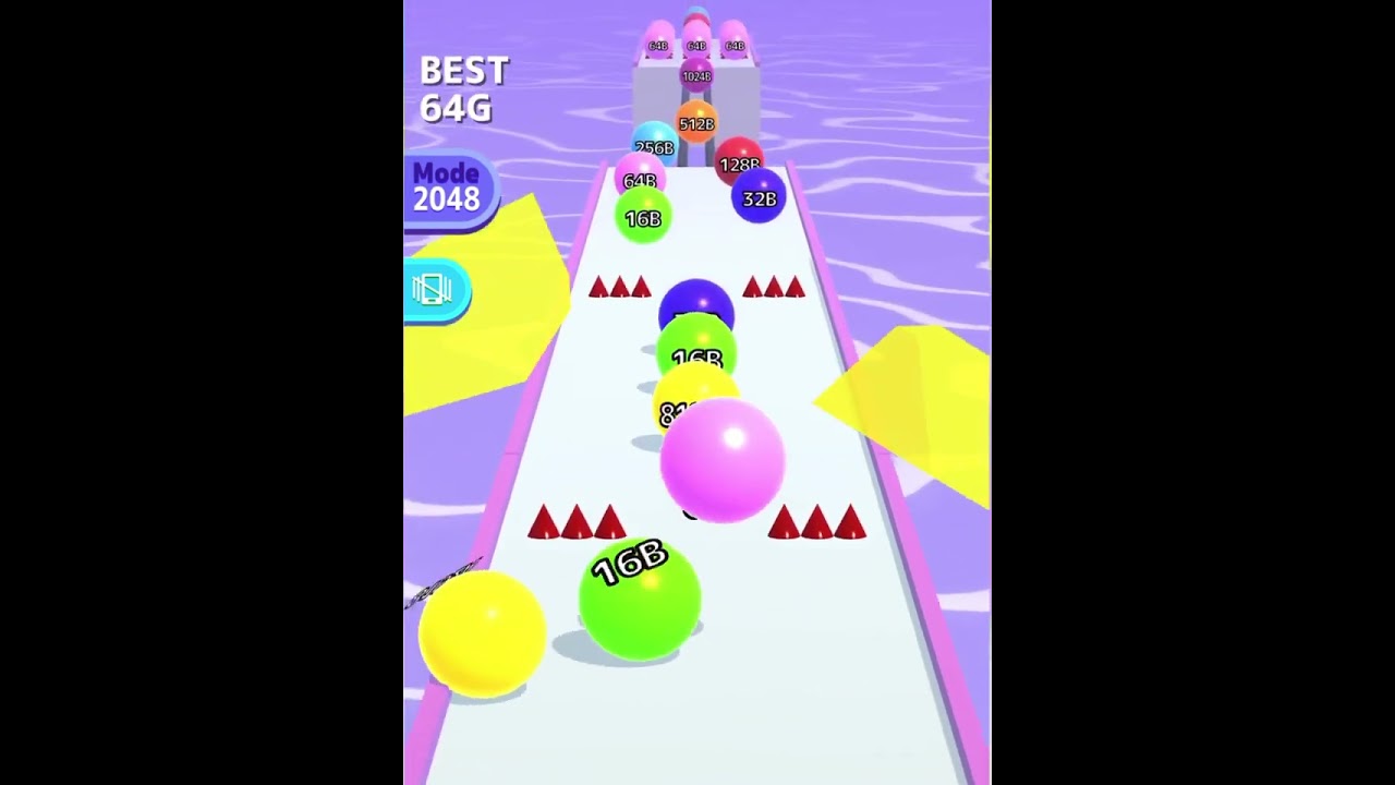Best🔥🔥🔥🎾Ball Run 64G. Mode 2048 Android Gameplay