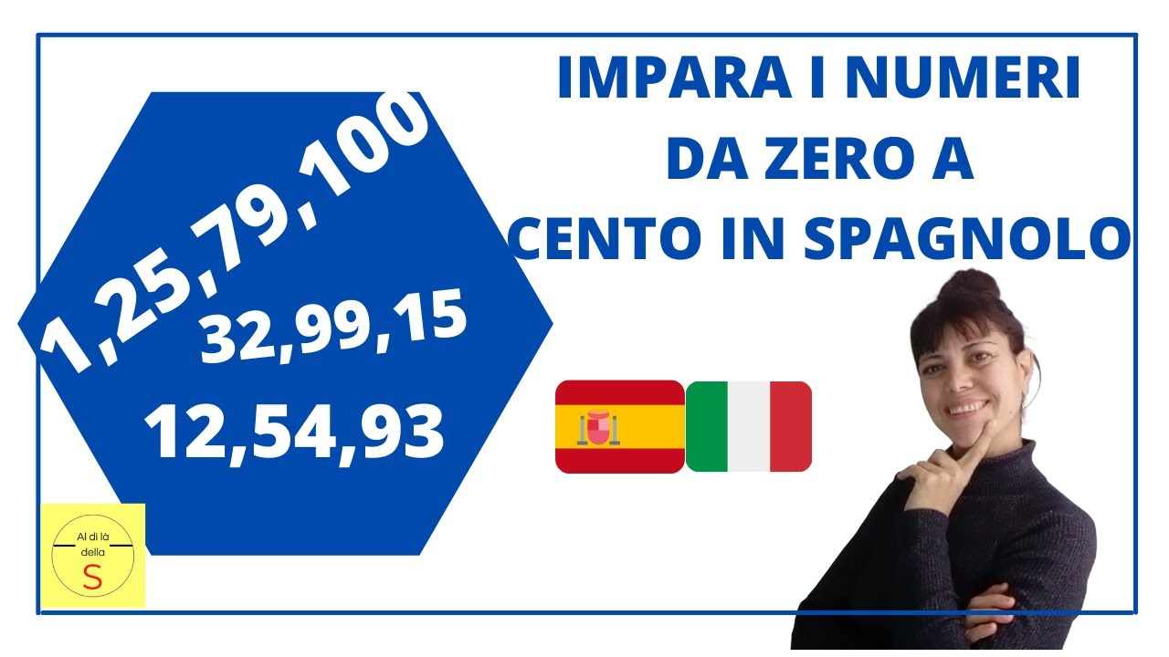 🌞🍀Impara I NUMERI da zero a 100 in spagnolo, FACILISSIMO!