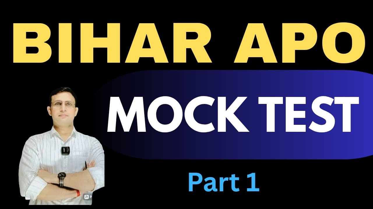 BIHAR APO PRE MOCK TEST BY DHARMENDRA KUMAR RAI SIR