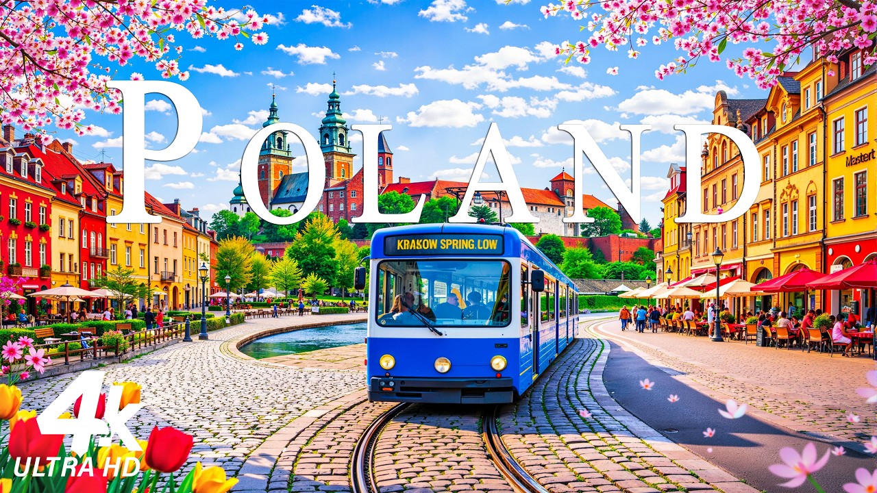 🌸 Весна в Польше 4K UHD 🌿 Тихие старые города, свежая зеленая равнина