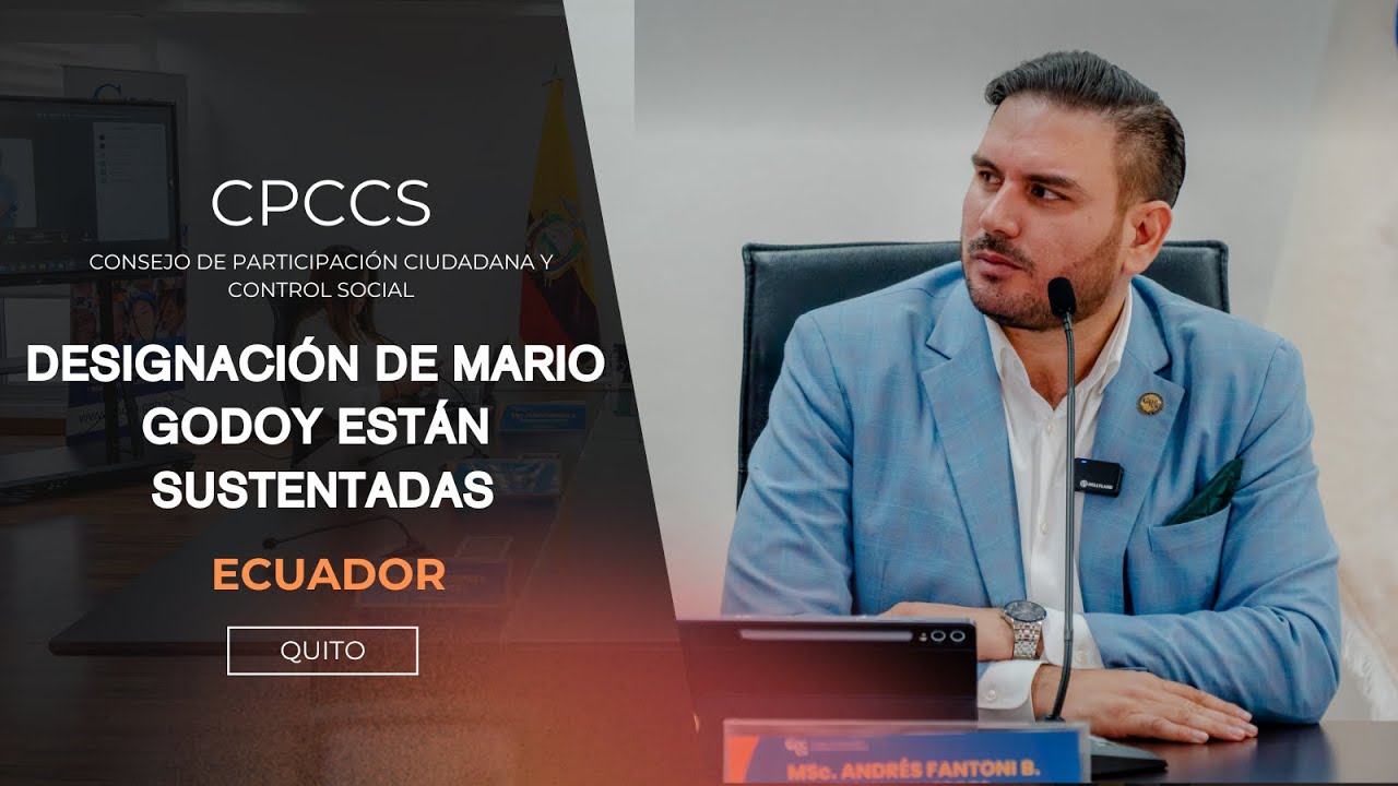 07 ENERO 2026/ CPCCS Consejo de Participación, Andrés Fantoni, juicio contra Mario Godoy CJ