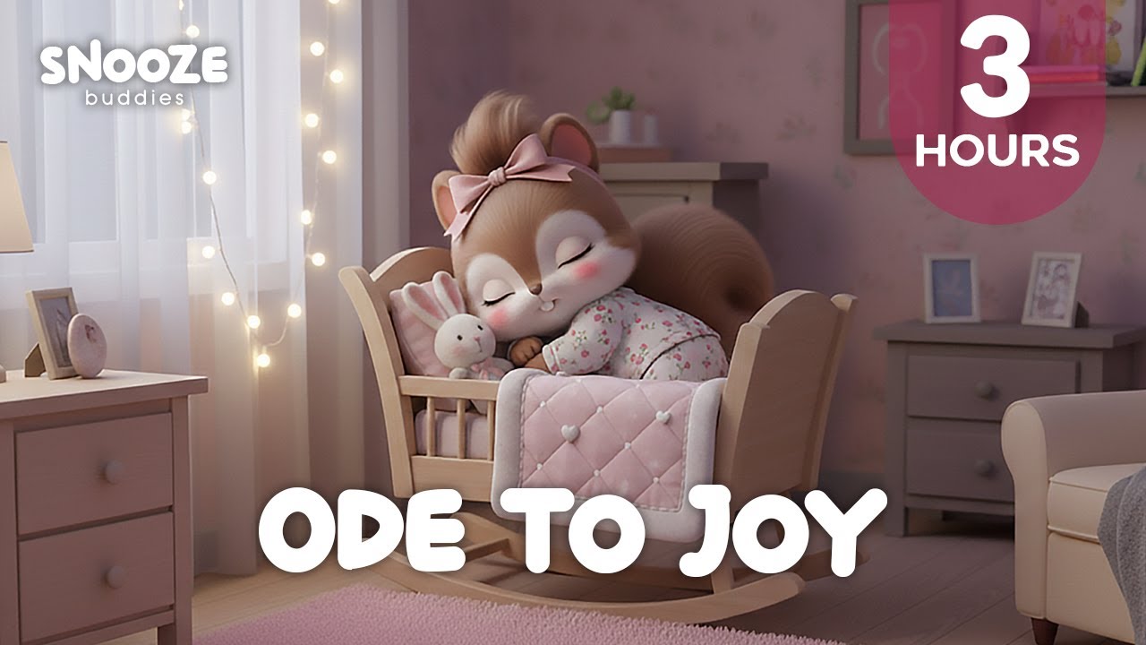 Ode to Joy (Beethoven) 🎼 3 Hours Classical Music Box Lullaby 💤 Super Relaxing Baby Good Night Song