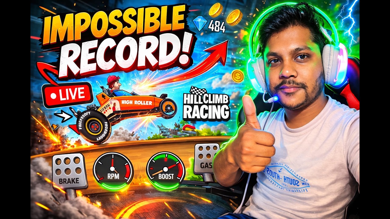 Hill Climb Racing LIVE 🔴 | Breaking My Impossible Record! 🚀