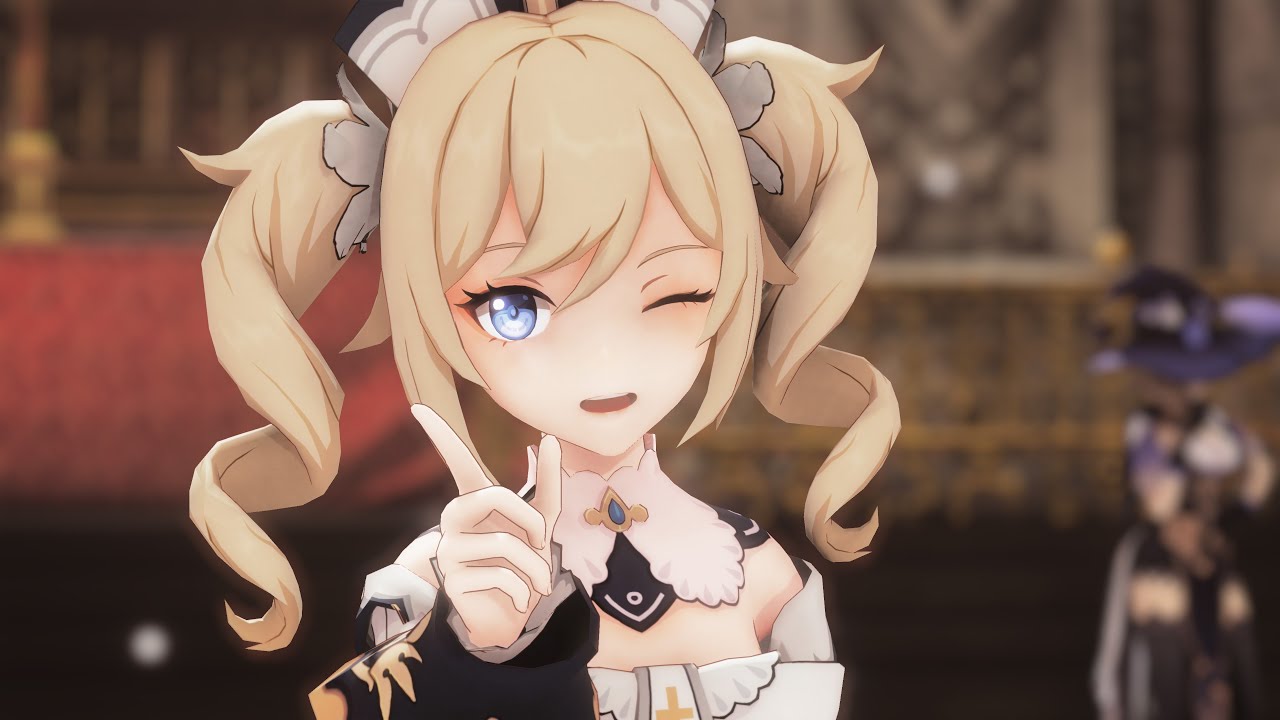 【Genshin Impact MMD】ミュージックミュージック ( Barbara )