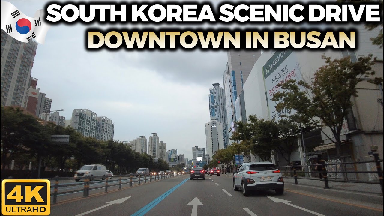South Korea Scenic Drive in Busan, 4K (No music, No talking)