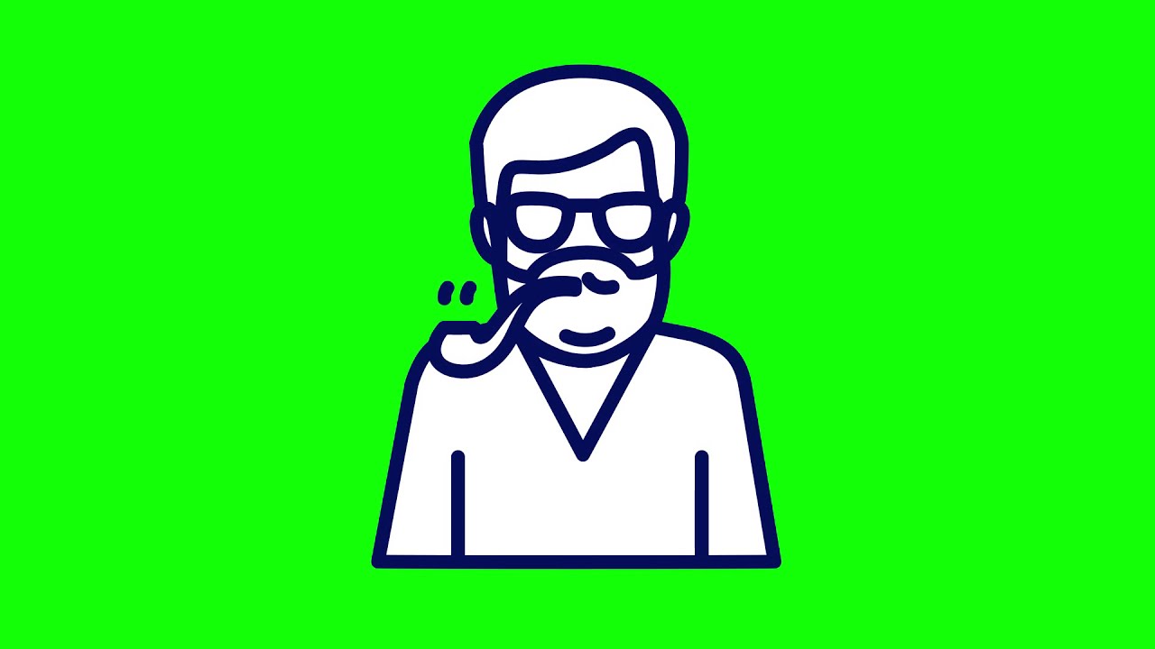 Chroma Key and after effects, green screen and animation icons.