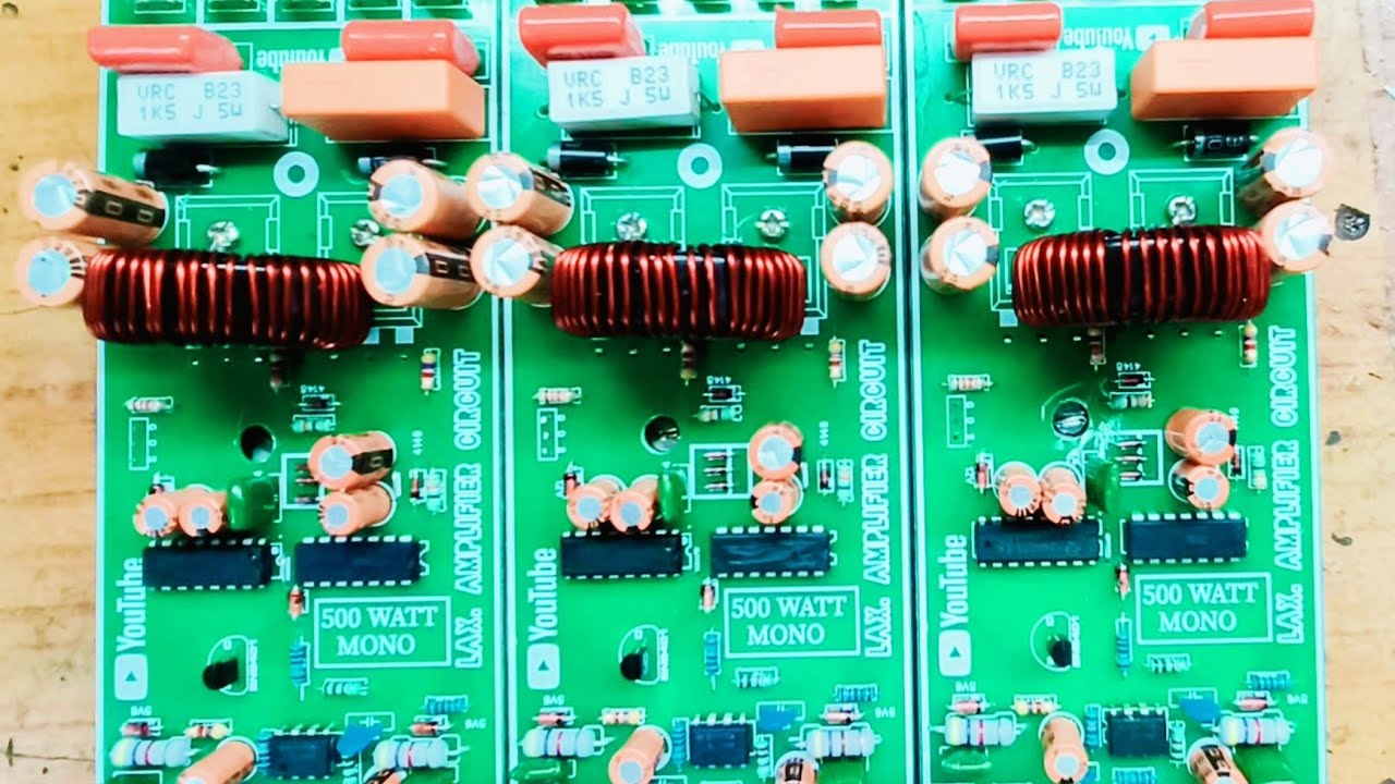 class D new board 500 watt mono