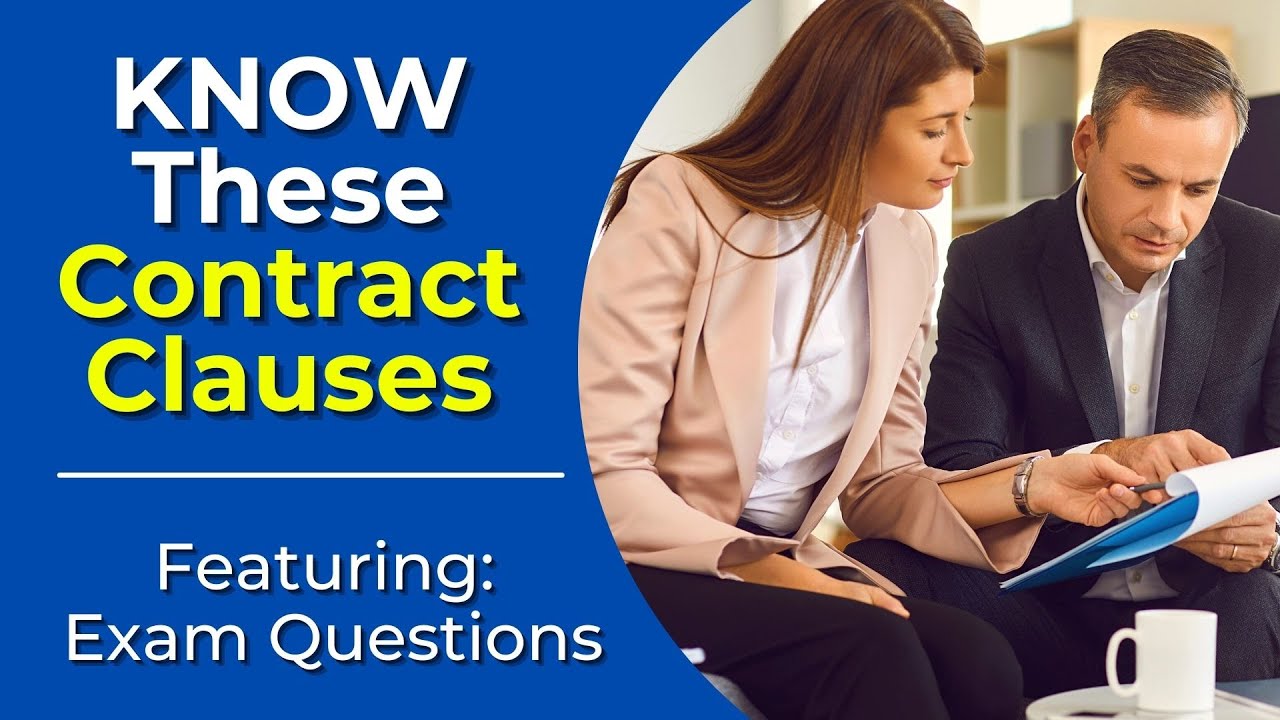 Types of Clauses - Real Estate Exam Prep