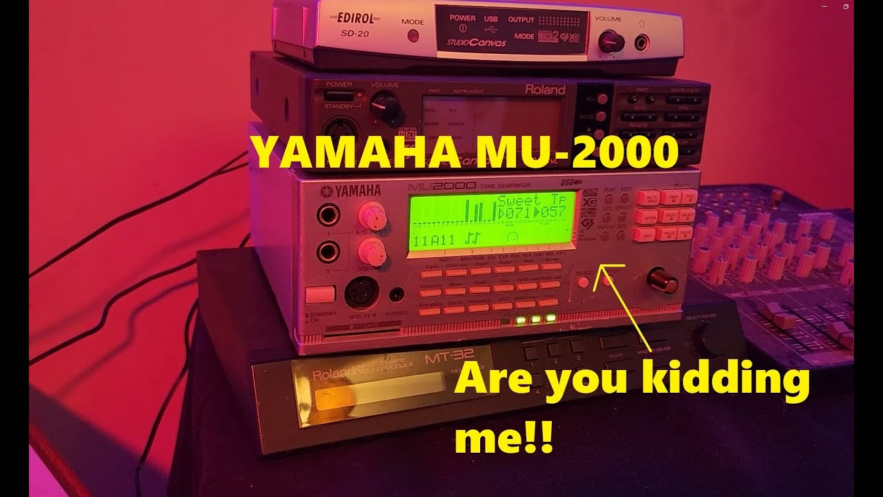 Yamaha MU-2000 Sound Module Demo.  XG , Roland GS , General Midi ,  Subscribe 