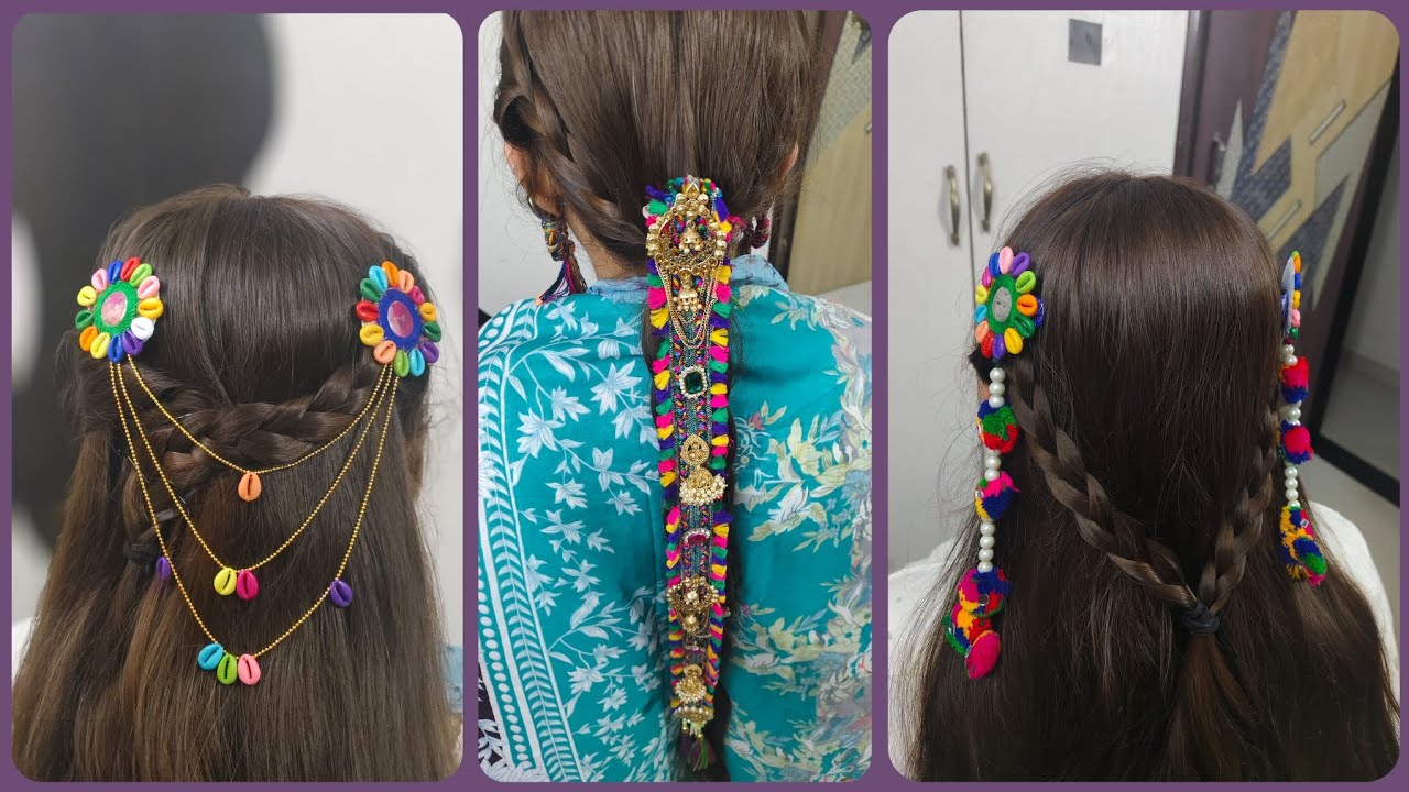 How to make traditional hair accessories at home ✨