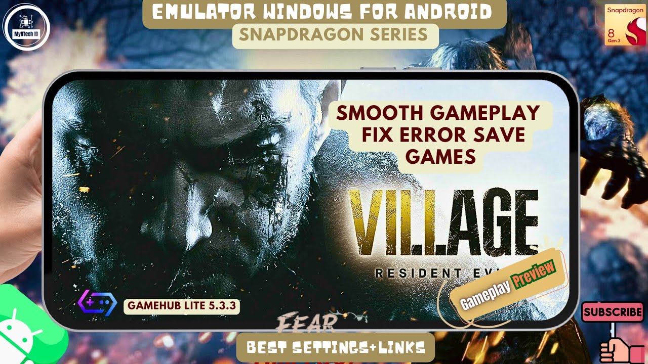 Resident Evil 8 Save Error Fixed! Best Settings on Android – Gamehub (ROG Phone 8)