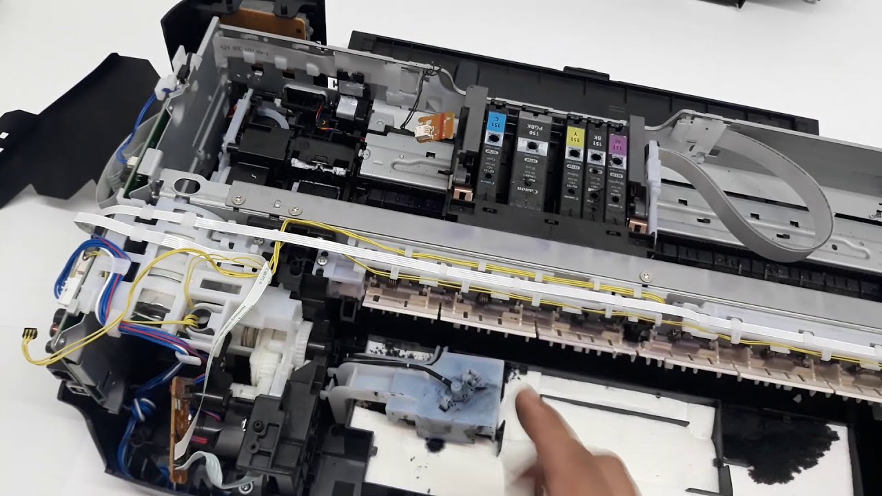 Como instalar dispenser ou coletor na Canon Ix6810 passo a passo.