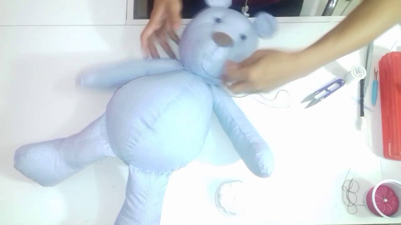 Urso 3D de tecido
