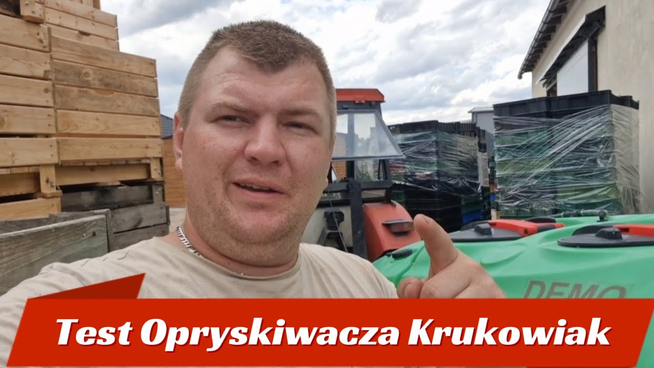 Testujemy Nowy Sadowniczy Opryskiwacz Krukowiak - Tajfun.