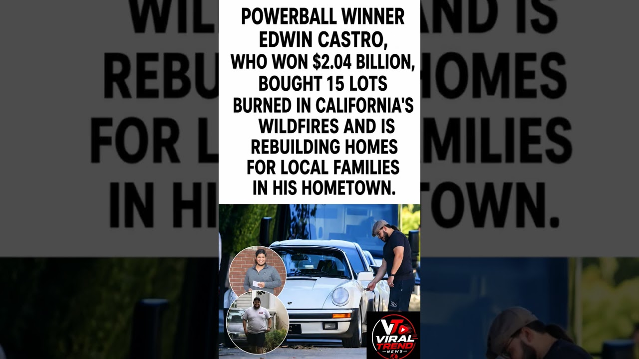 Powerball Winner Edwin Castro Is Rebuilding Homes for Local Families#shorts