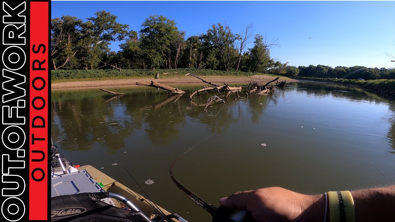 Fish these lay downs and you will win | Fort Gibson Lake Oklahoma Kayak Angler - OOW Outdoors