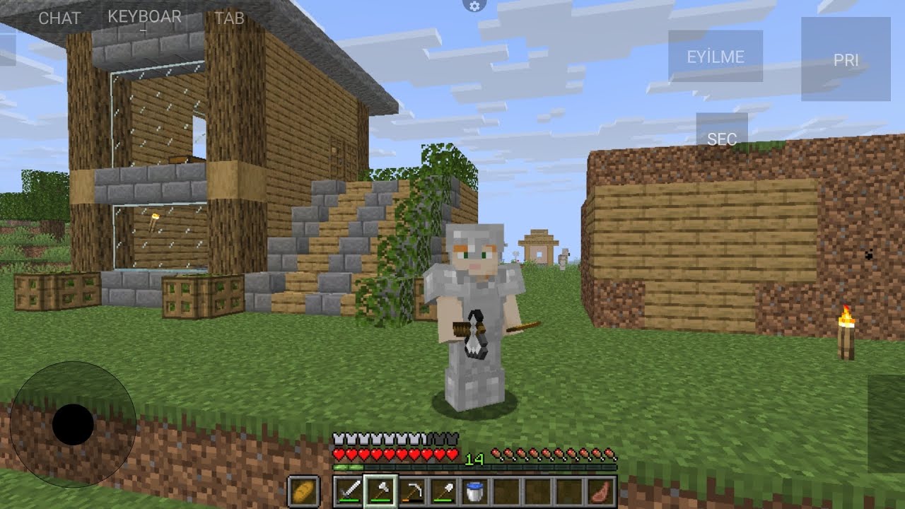 minecraft survival bolum 4 koyluleri getrdim gizli base yapiyoruz🤫