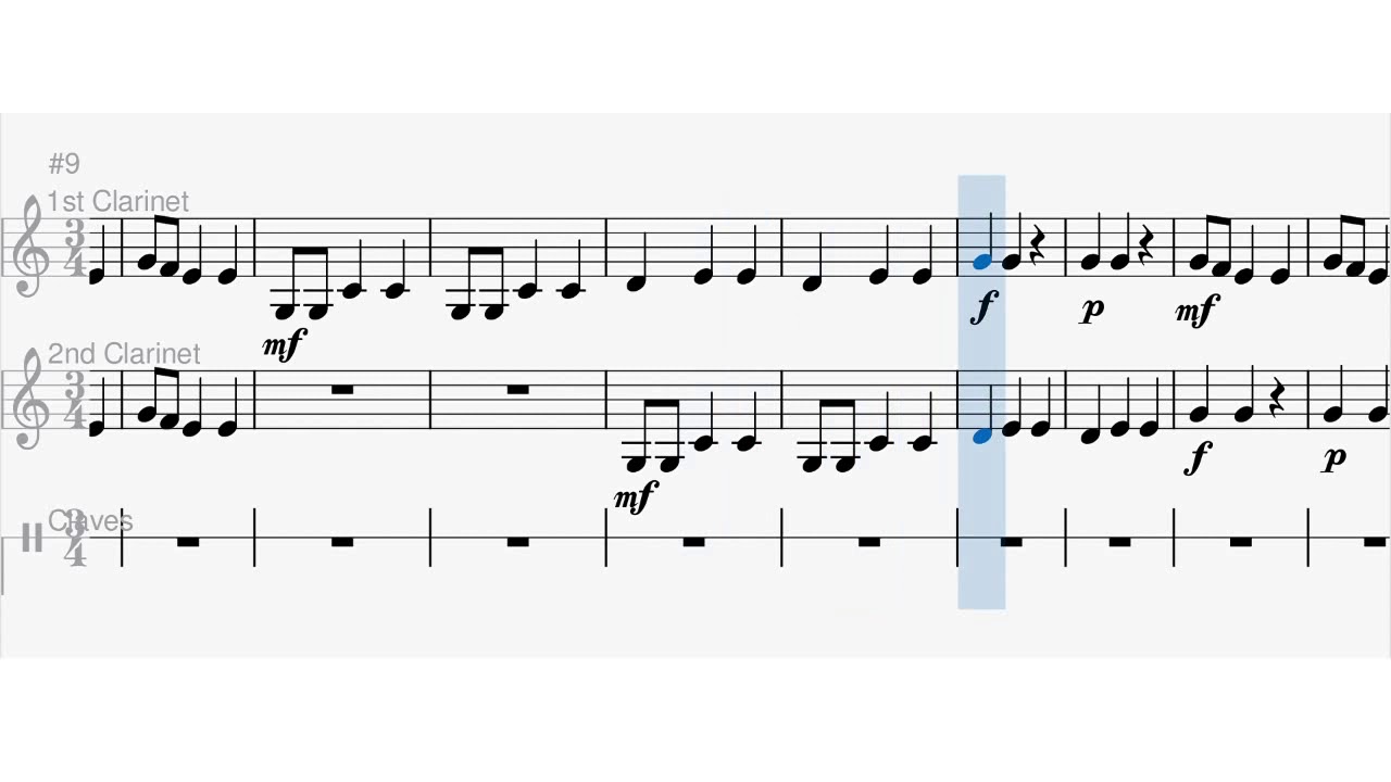 Extra well-known piece: London's Burning in a round - Clarinet 1 & 2