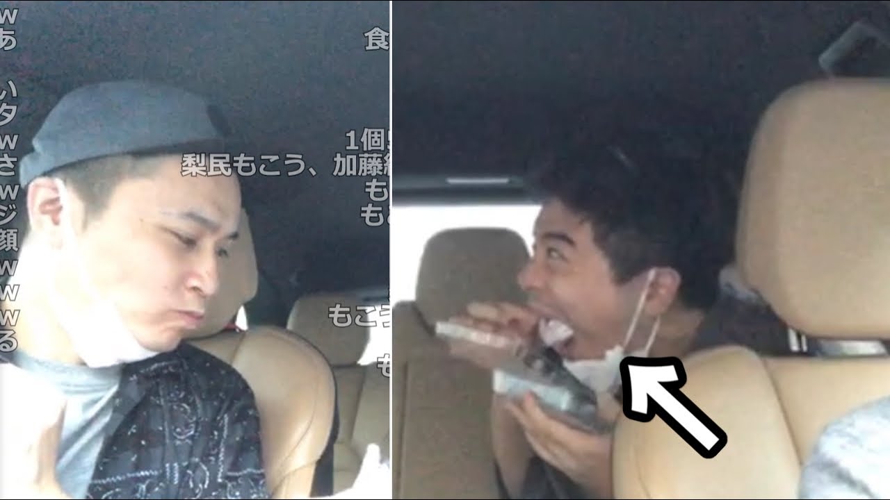 カイエンを汚さないように大福を一口で食べるもこう【2021/08/23】