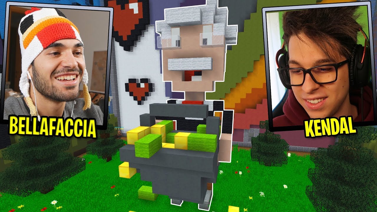BUILD BATTLE DIVERTENTE CON DOPPIA WEBCAM - Minecraft ITA