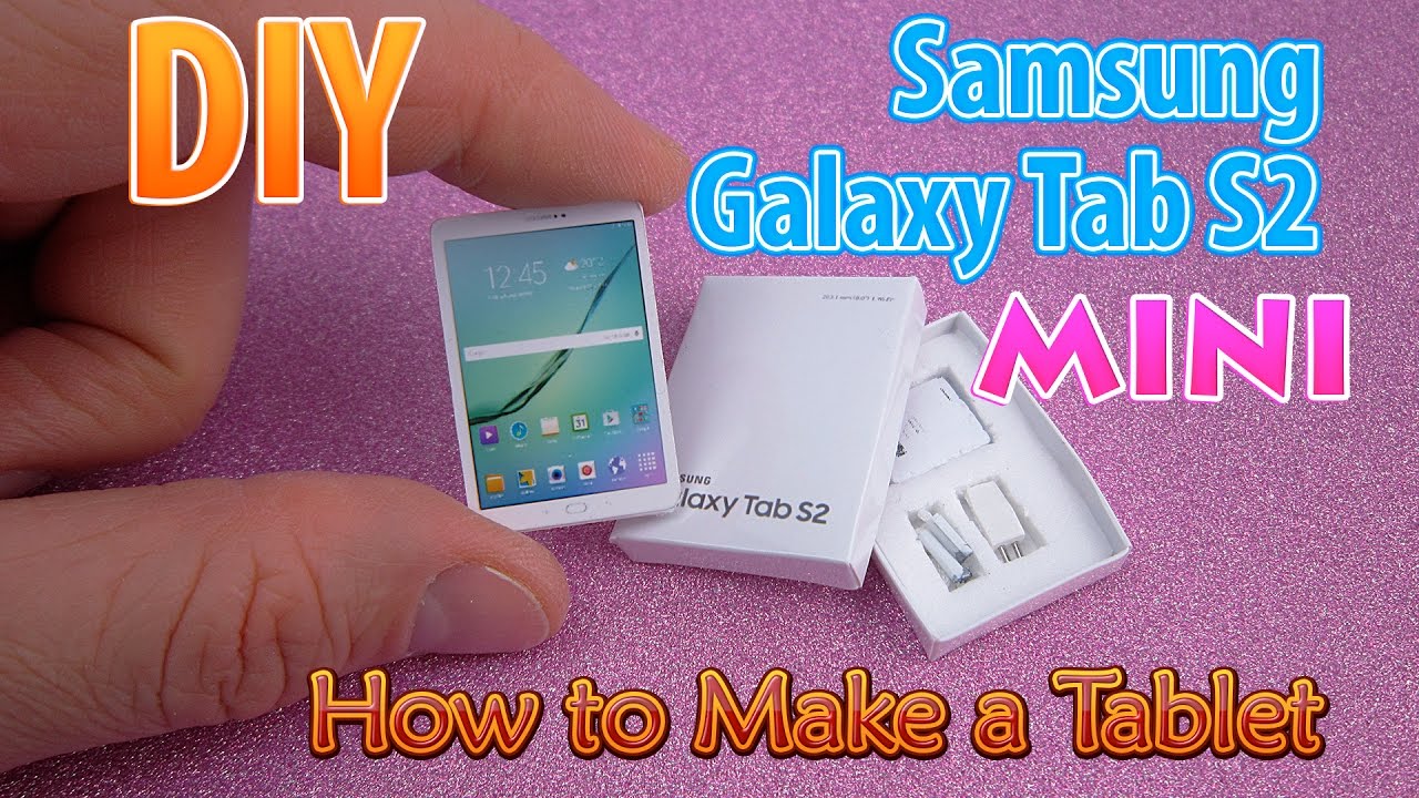 DIY Realistic Miniature Samsung Galaxy Tab S2 | DollHouse