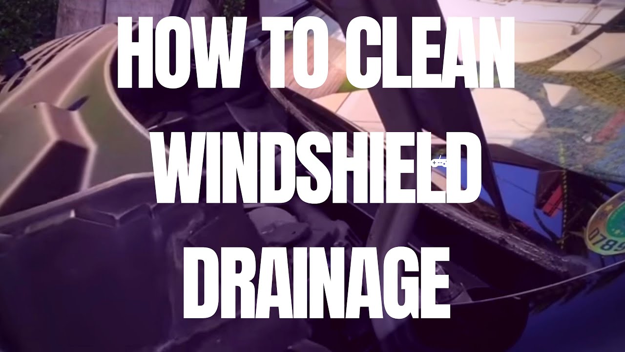 How to Inspect and Clean the Windshield Drainage - Toyota Wigo