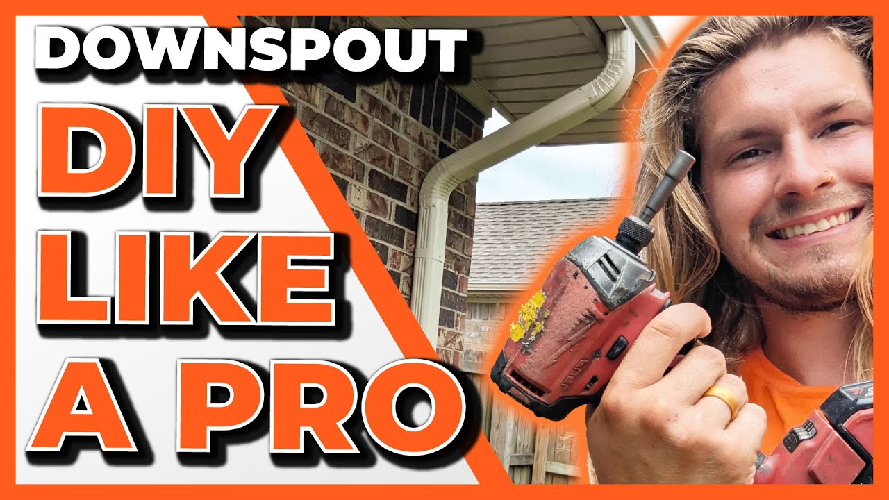 Do It Yourself Downspout Bracket Repair | DIY Reattached Gutter Downspout Strap Fix