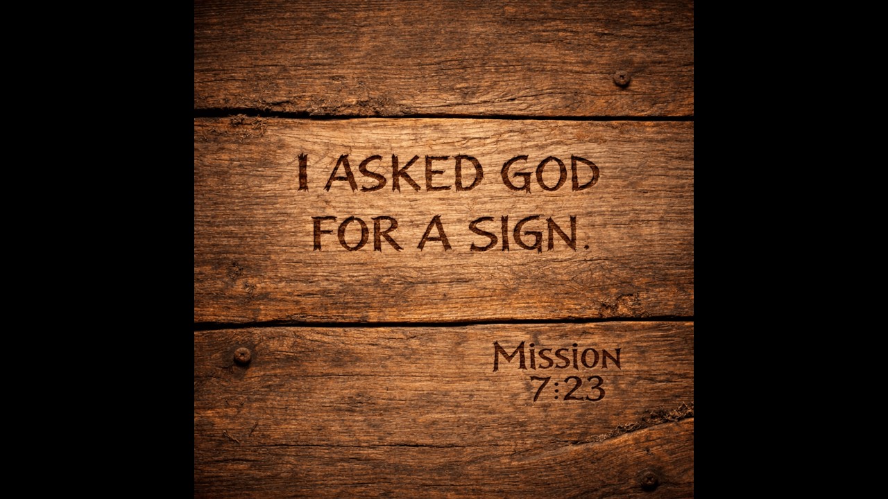 Mission 7:23 – I ASKED GOD FOR A SIGN (Folk Country Version) | Official Audio