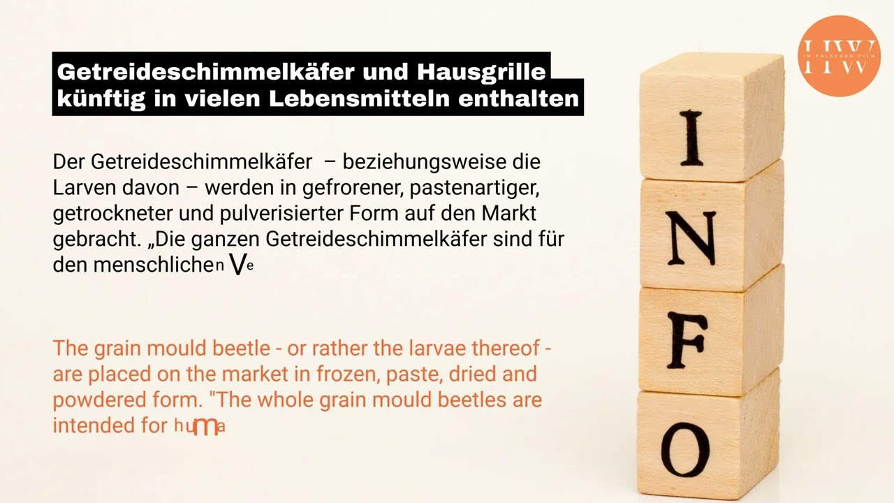 Getreideschimmelk&auml;fer und Hausgrille k&uuml;nftig in vielen Lebensmitteln enthalten