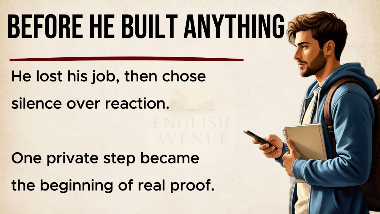 He Didn't Tell Anyone. He Just Started Over. | The Quiet Restart | English Listening Story