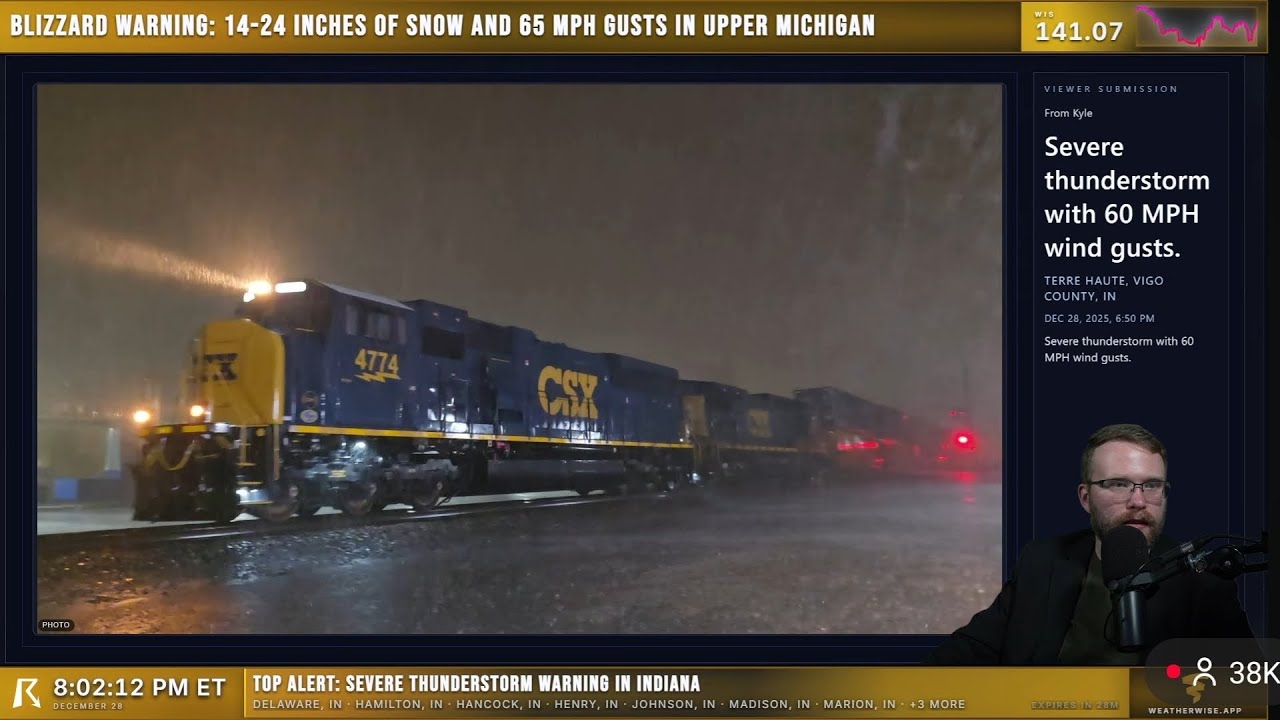Severe Thunderstorm to Flash Freeze - Final Trains of 2025