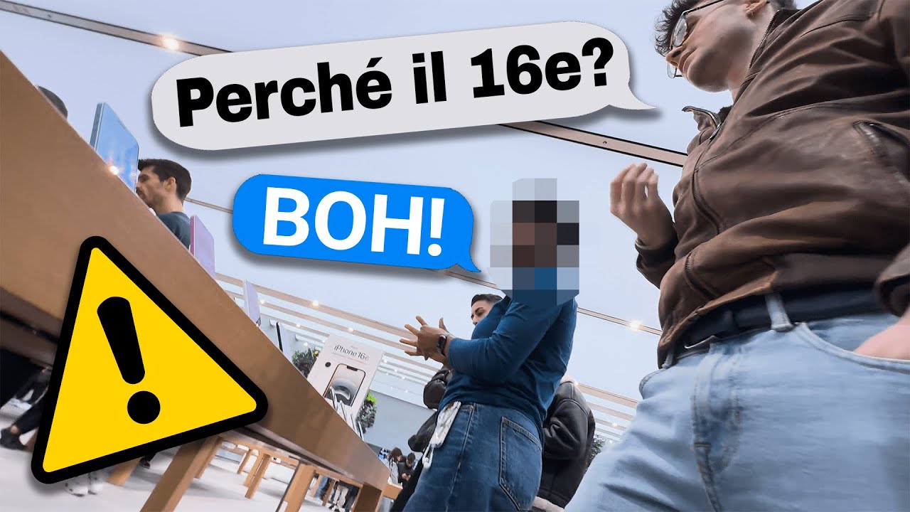 HO CHIESTO IN APPLE STORE PERCHÉ COMPRARE IPHONE 16e? (non lo sanno manco loro) 🤡 *motivi ridicoli*