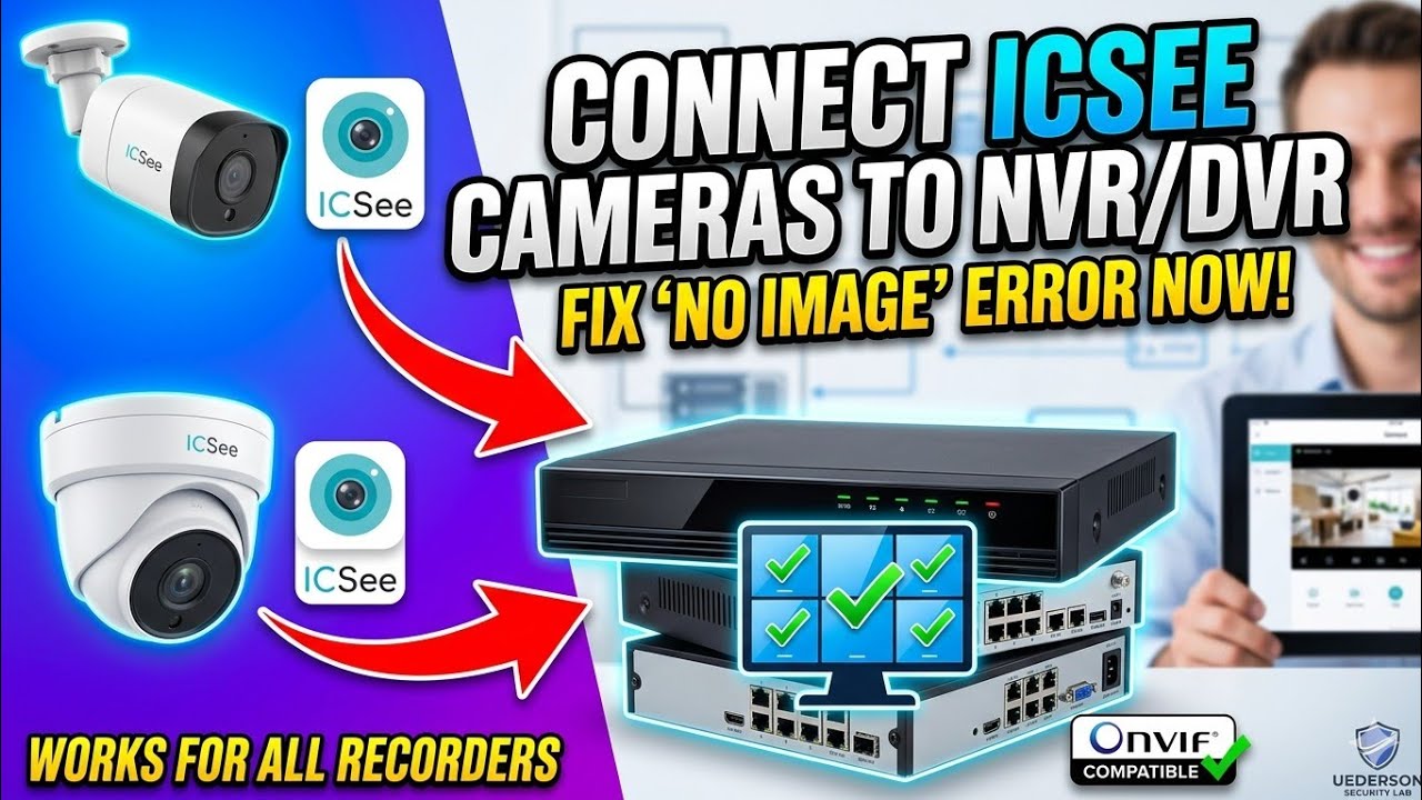 How to Connect ICSee Cameras to ANY NVR, DVR, or XVR (Full Guide 2026)