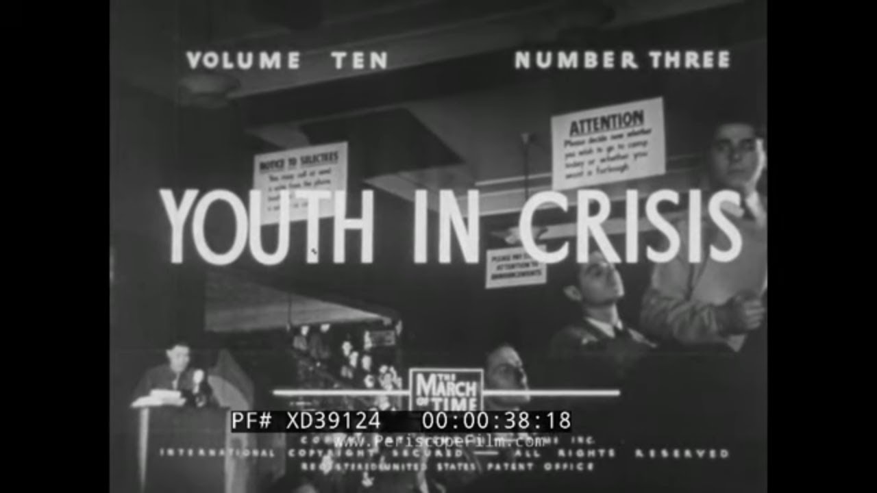 “YOUTH IN CRISIS” WWII ERA JUVENILE DELINQUENCY DOCUMENTARY FILM   REFORM SCHOOL XD39124