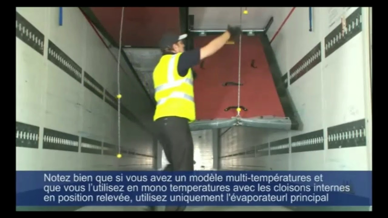 chargement d'une remorque frigo