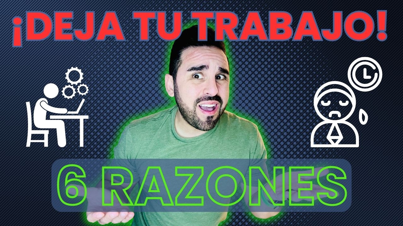 6 RAZONES PARA DEJAR TU TRABAJO PRESENCIAL Y EMPEZAR A GANAR DINERO CON EL TRABAJO REMOTO X INTERNET