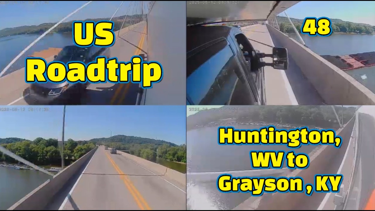 Huntington, WV to Grayson, KY-US Roadtrip 4 RV Cameras