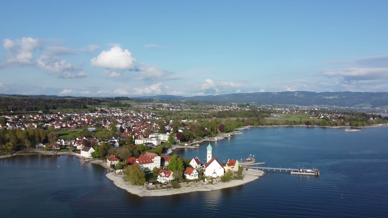 Wasserburg am Bodensee in 4K - ein Tag Kurzurlaub im Frühling