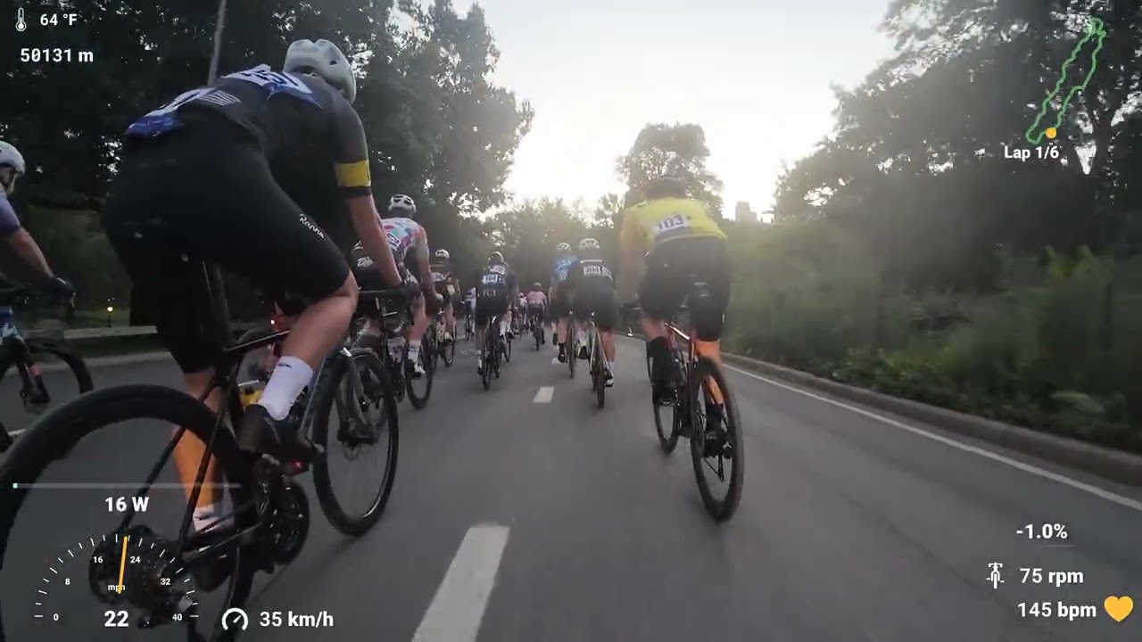 Full Central Park Bike Race - CRCA #11 B 3/4 Field - Series Championship Aug 10th 2025 - Timestamped
