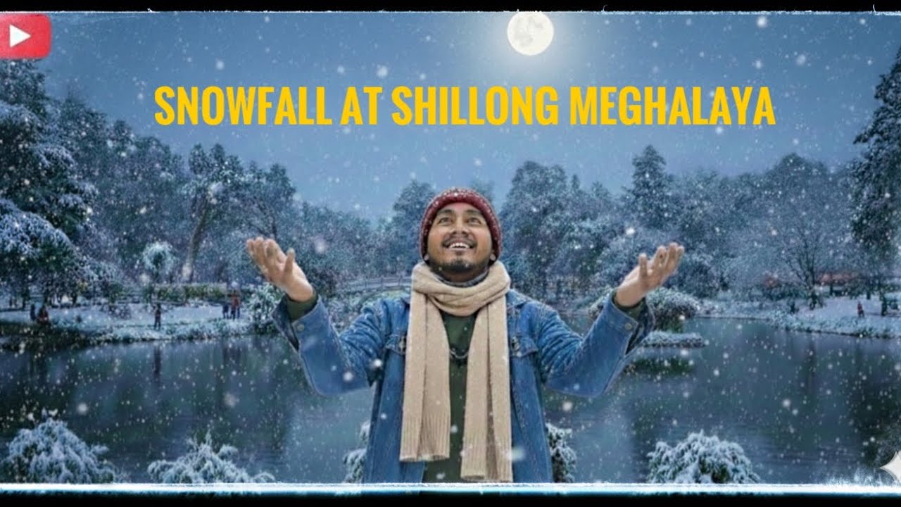 Snow fall at Shillong Meghalaya