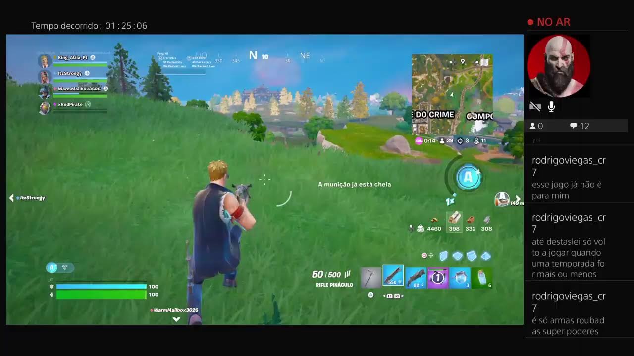 #FortnitePt/Br, Vem para a live, família. Vamos jogar