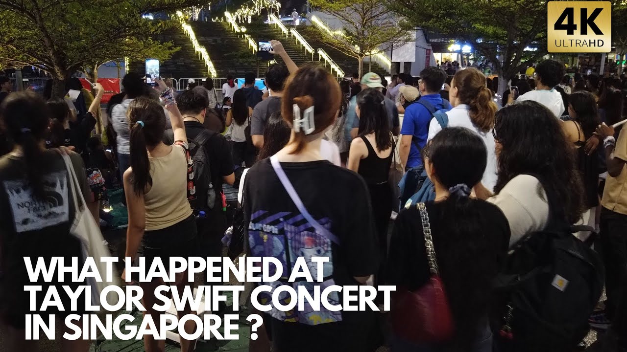 Taylor Swift The Eras Tour Singapore | Fans Sing-along outside the stadium | 3rd Night Tour