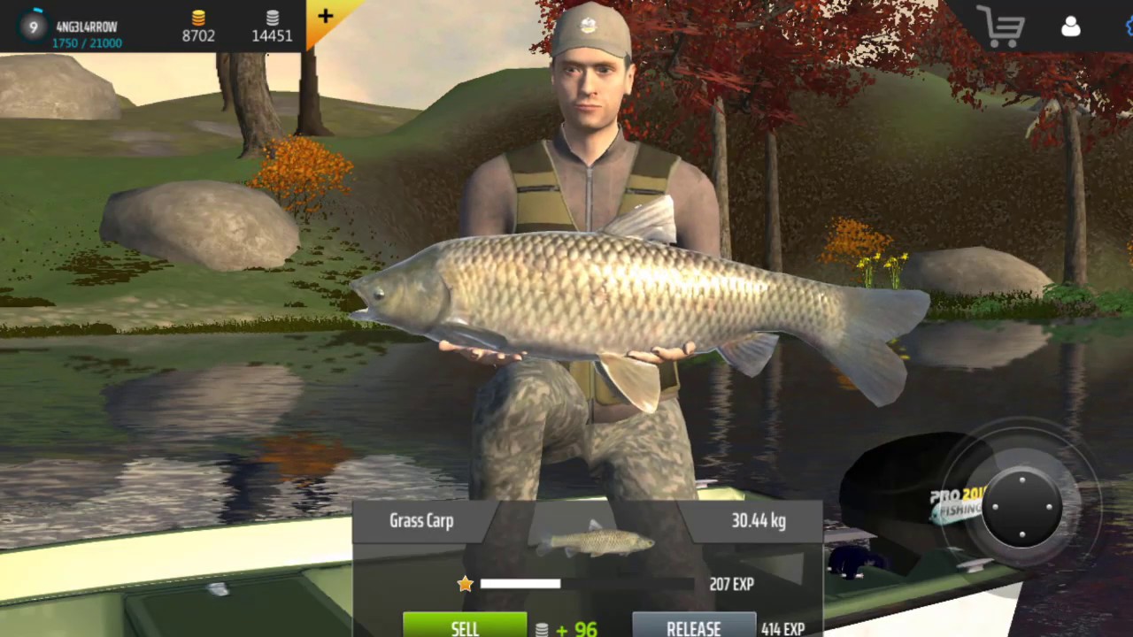 [Professional Fishing Mobile] New Personal Record Grass Carp 30.44 kg