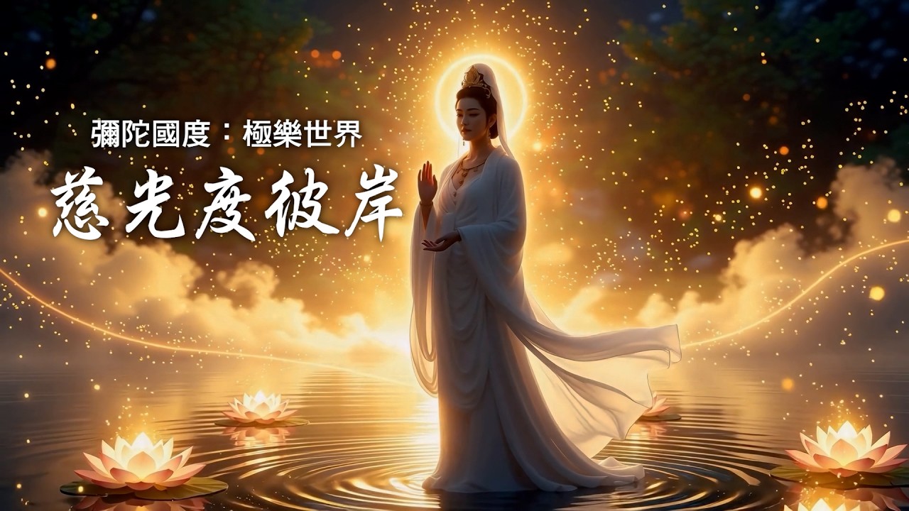 《彌陀國度・慈光度彼岸》觀音引渡・天女同行｜一聲佛號，萬靈歸光（史詩佛教 MV）｜語錄均霑
