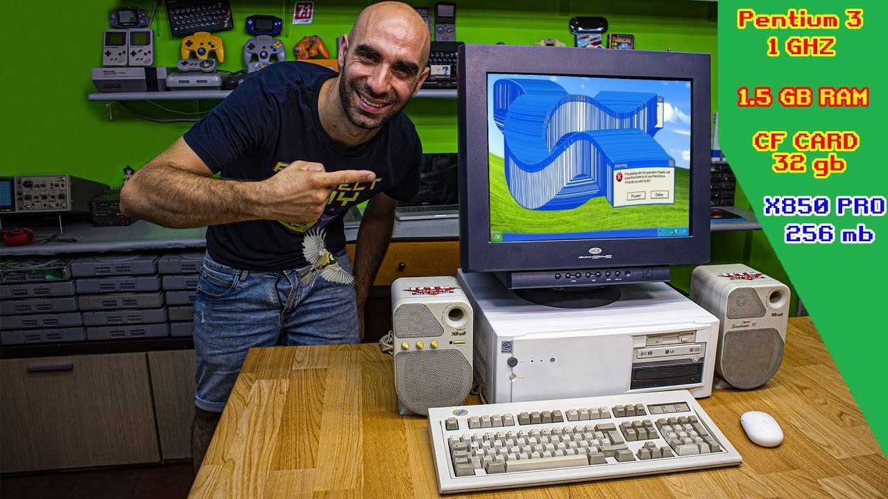 Assemblo Super Retro PC con un CRT 2K e SSD - Pentium III - Windows XP