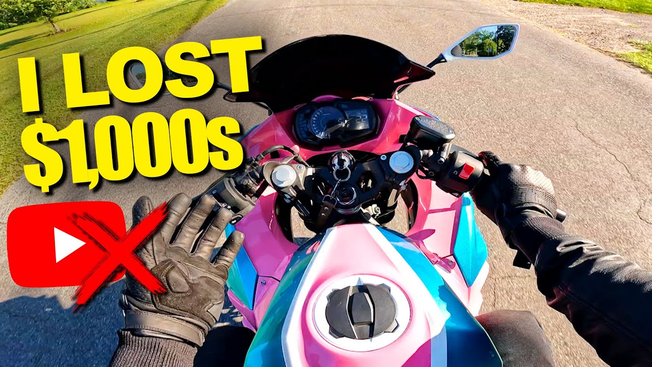 I lost $1,000s Starting this YouTube Channel (Motorcycle Vlog)