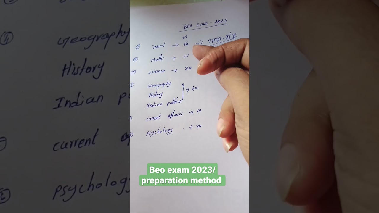 BEO exam 2023/ preparation method #previousyearquestions #beo